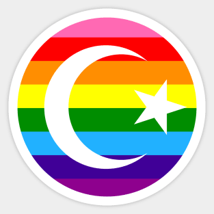 Pride Crescent Sticker